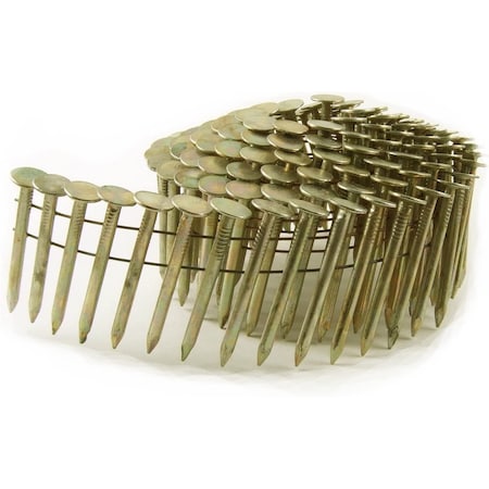 B&C Eagle Collated Roofing Nail, 11.5 in L, Electro Galvanized, Round Head, 15 Degrees, 720 PK ACR-114